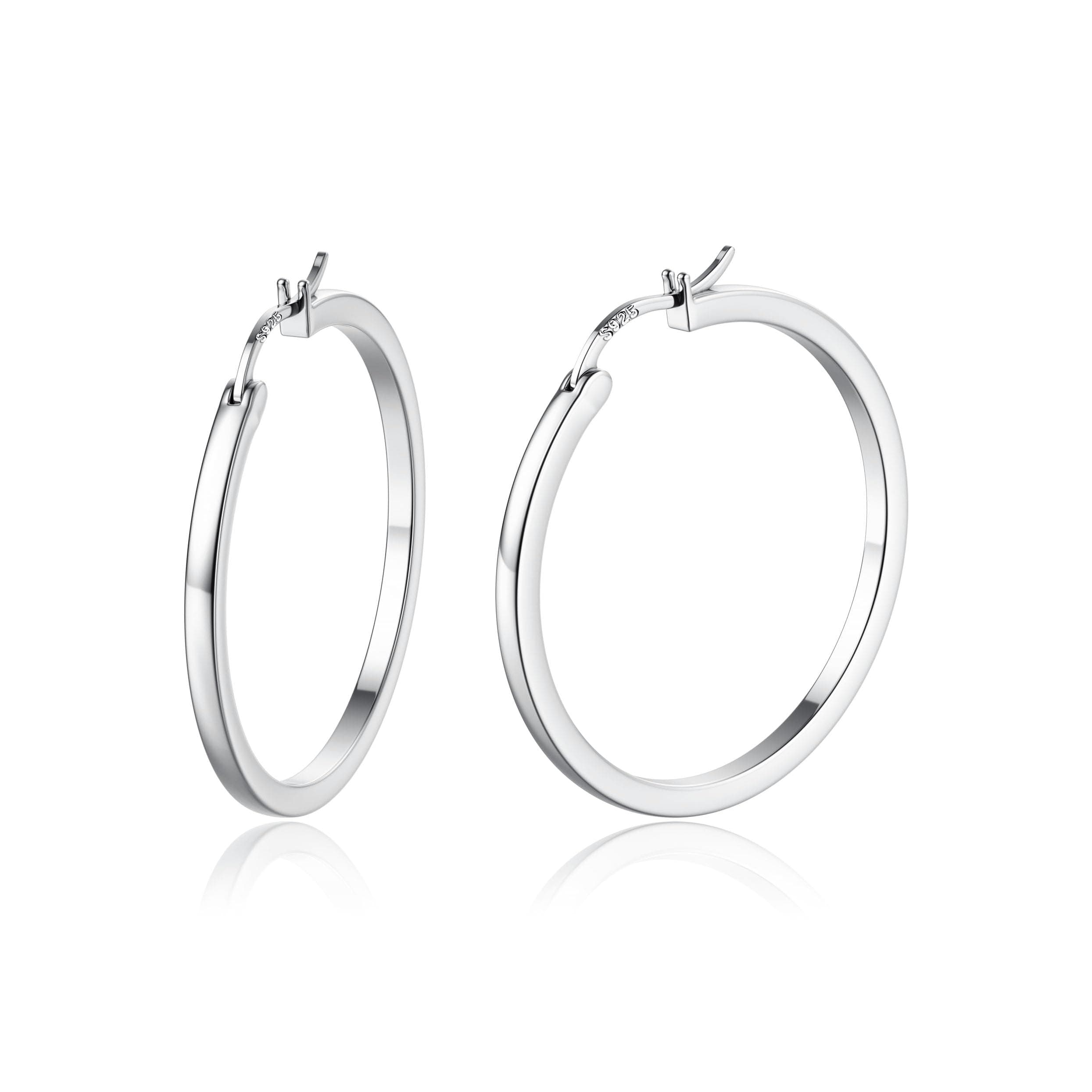 Adramata Boucles d'Oreilles Créoles Argent 14 Carats Plaquées Or Hypoallergéniques pour Femme et Homme
Adramata Boucle
