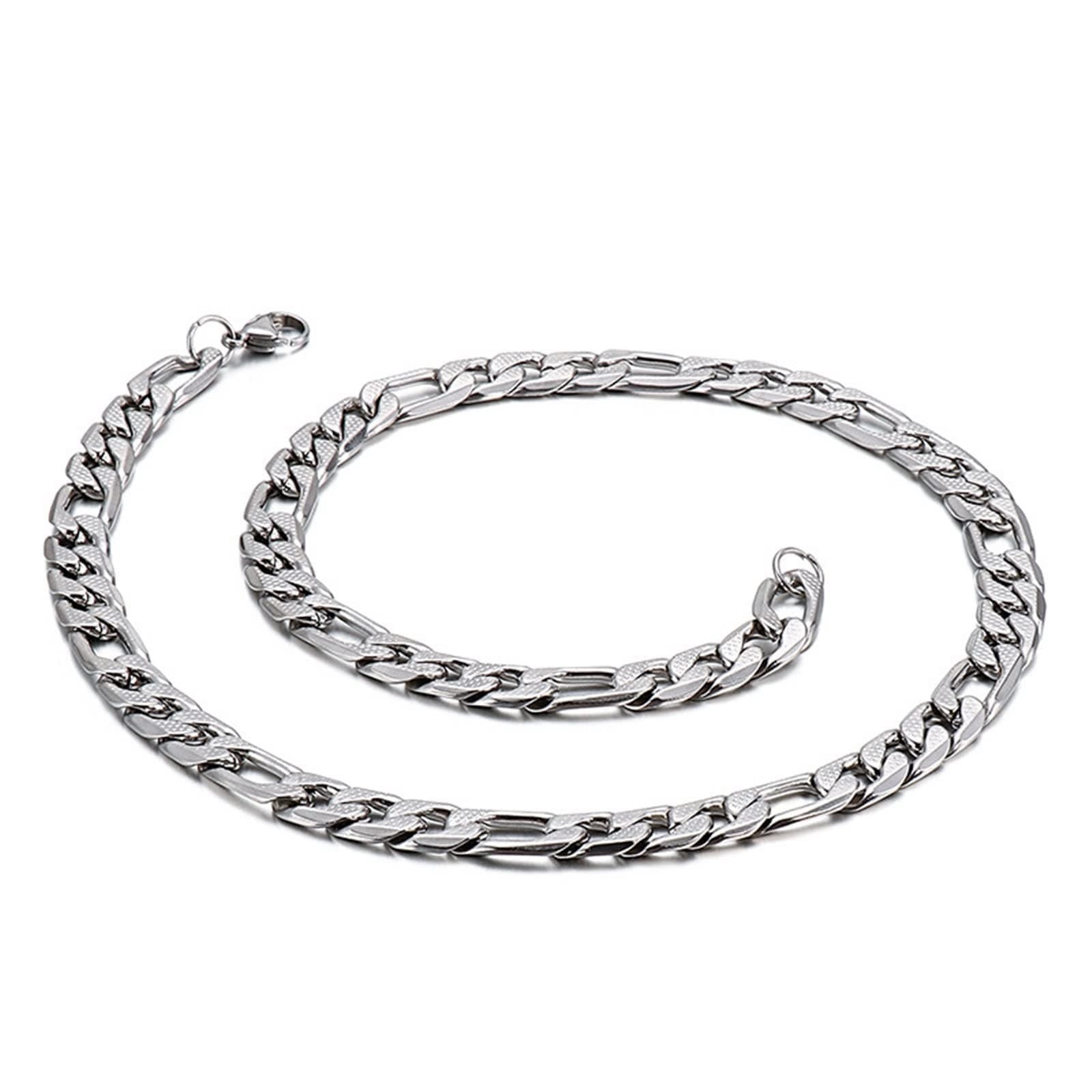 Collier AMDXD Hip Hop Homme Verrouillage Acier Inoxydable pour Garçon | Mode Accessoire Adolescent Homme