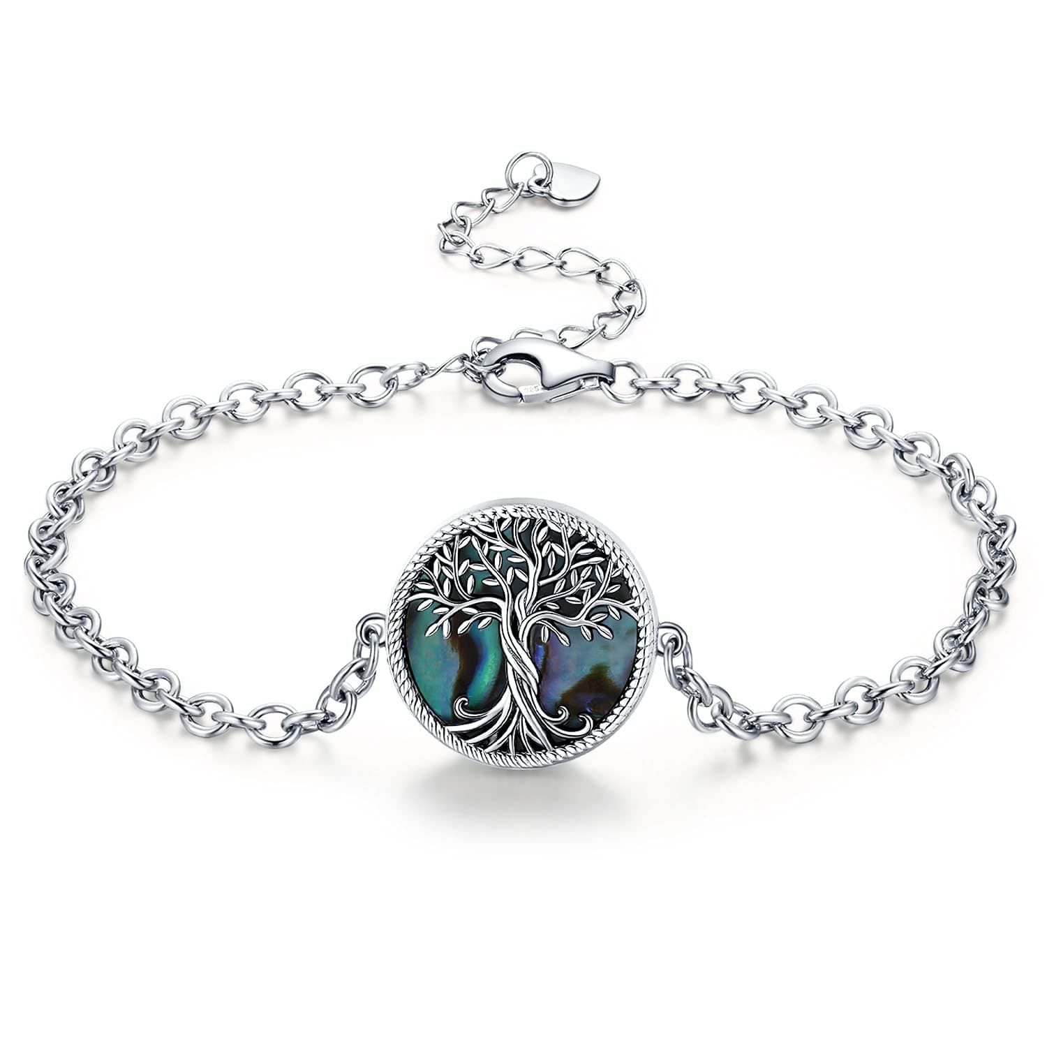 Odinstone Arbre de vie argent 925 regulier femme bijoux cadeau anniversaire 18+5cm