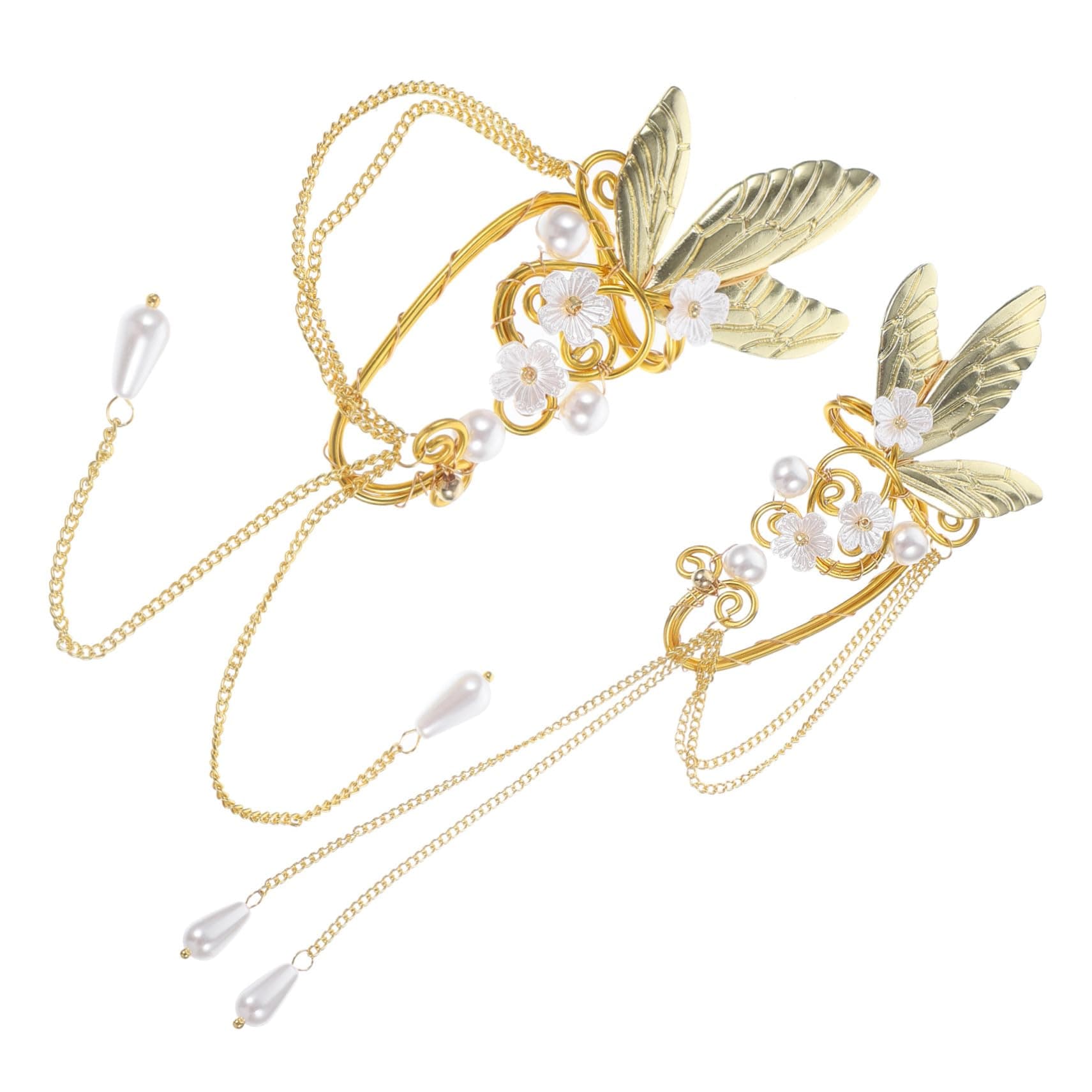 AKOOSY Boucles Oreilles Clip Pompons Élégantes pour Femmes Fête