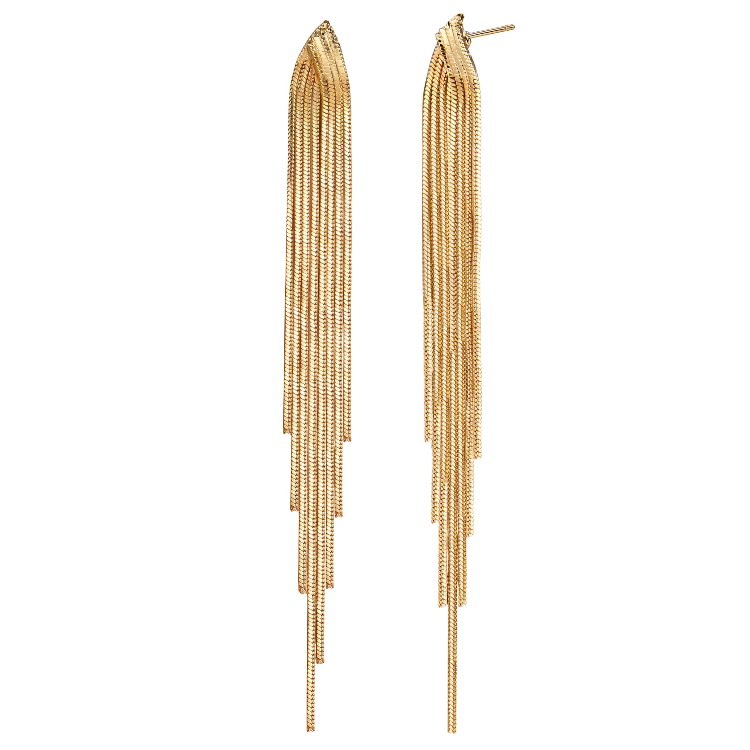 Adramata Boucles d'Oreilles Femme Or Hypoallergénique 18K Tige Acier Inoxydable Boucles d'Oreilles Femme Fantaisie Penda