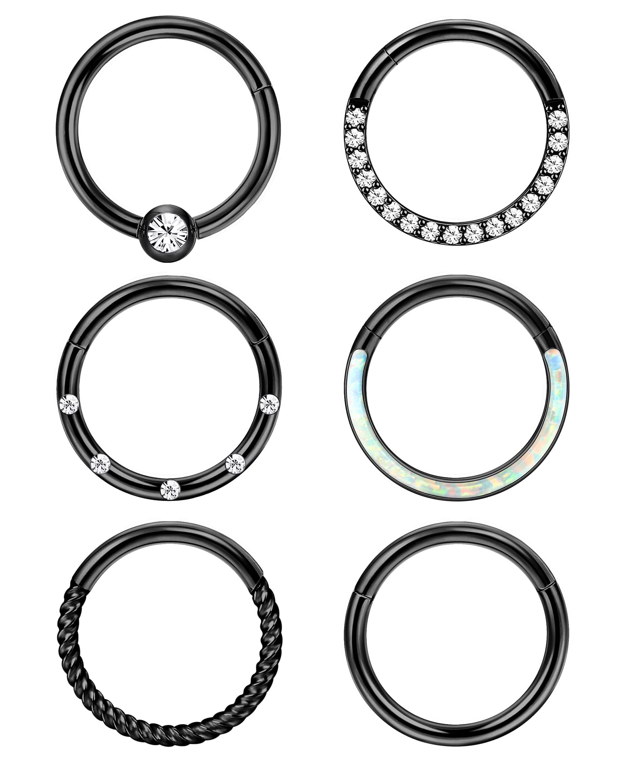 Adramata Anneaux de Nez en Acier Chirurgical pour Femme et Homme - Anneaux d'Or Argent Recycled Claim Standard 100 Pièce