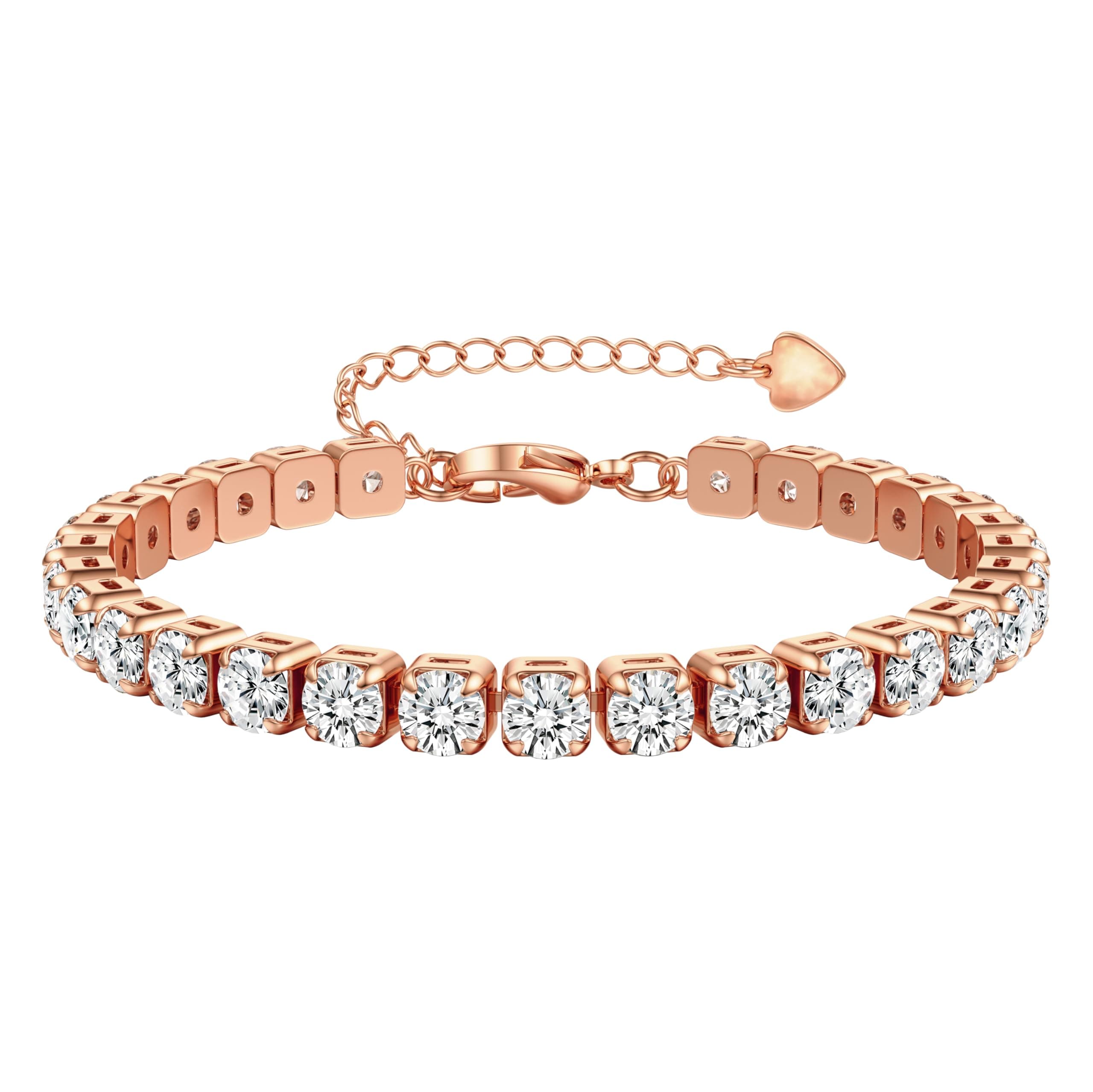 Bracelet Adramata Femme Brillant Tennis Chaîne Réglable 3/4/5MM Argent Or Recyclé Standard 100